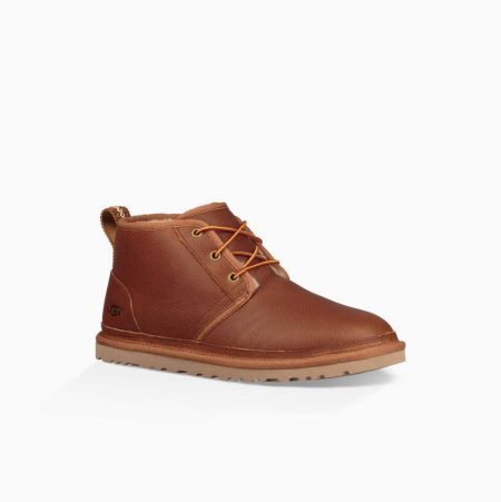 UGG Leather Neumel - Snøreboots Herre - Brune (NO-Y929)